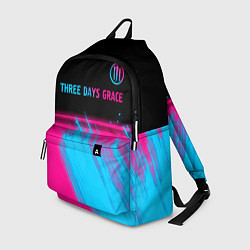 Рюкзак Three Days Grace - neon gradient: символ сверху, цвет: 3D-принт