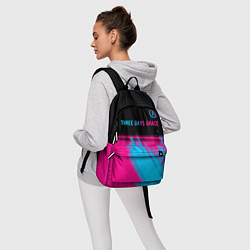 Рюкзак Three Days Grace - neon gradient: символ сверху, цвет: 3D-принт — фото 2