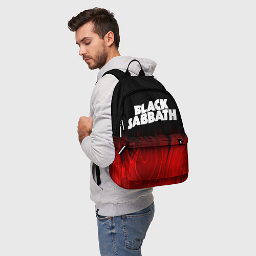 Рюкзак Black Sabbath red plasma / 3D-принт – фото 5