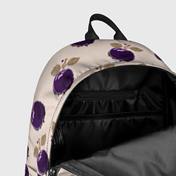 Рюкзак Слива с листьями - пиксель арт, цвет: 3D-принт — фото 2