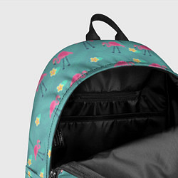 Рюкзак Летний паттерн с фламинго, цвет: 3D-принт — фото 2