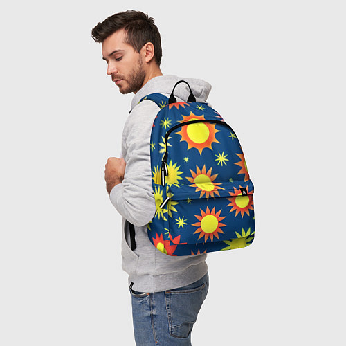 Рюкзак Цветы солнца / 3D-принт – фото 5