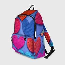 Рюкзак Паттерн сердечки, цвет: 3D-принт
