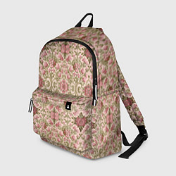 Рюкзак Розовые цветы и вензеля, цвет: 3D-принт