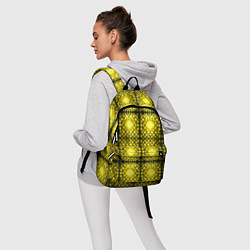 Рюкзак Ярко-желтые точки, цвет: 3D-принт — фото 2