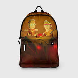 Рюкзак Два индейца у костра в пещере, цвет: 3D-принт — фото 2