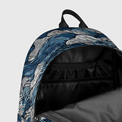 Рюкзак Морские волны паттерн, цвет: 3D-принт — фото 2