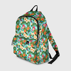 Рюкзак Цветочки гавайский стиль, цвет: 3D-принт