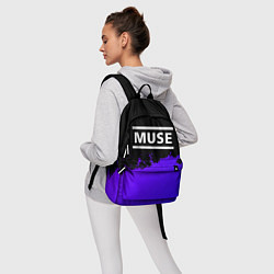 Рюкзак Muse purple grunge, цвет: 3D-принт — фото 2