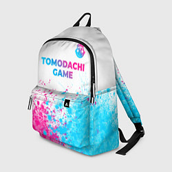 Рюкзак Tomodachi Game neon gradient style: символ сверху, цвет: 3D-принт