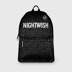 Рюкзак Nightwish glitch на темном фоне: символ сверху, цвет: 3D-принт — фото 2