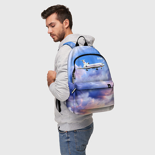 Рюкзак Ту-154 Розовый закат / 3D-принт – фото 5