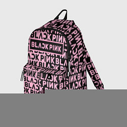 Рюкзак Blackpink - pink text, цвет: 3D-принт