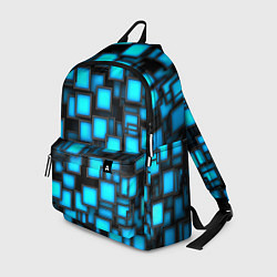 Рюкзак Геометрия - синие квадраты, цвет: 3D-принт