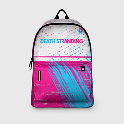 Рюкзак Death Stranding neon gradient style: символ сверху, цвет: 3D-принт — фото 2