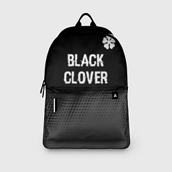 Рюкзак Black Clover glitch на темном фоне: символ сверху, цвет: 3D-принт — фото 2