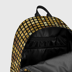 Рюкзак Золотая мозаика, поверхность диско шара, цвет: 3D-принт — фото 2
