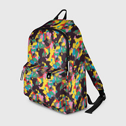 Рюкзак Модный красочный камуфляж, цвет: 3D-принт