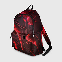 Рюкзак Красные разломы, цвет: 3D-принт