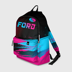 Рюкзак Ford - neon gradient: символ сверху, цвет: 3D-принт