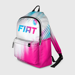 Рюкзак Fiat neon gradient style: символ сверху, цвет: 3D-принт
