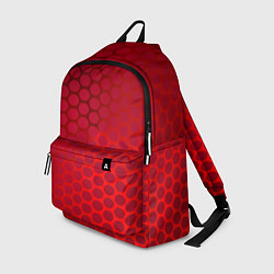 Рюкзак Сотовый красный градиент, цвет: 3D-принт