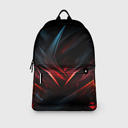 Рюкзак Black red abstract, цвет: 3D-принт — фото 2