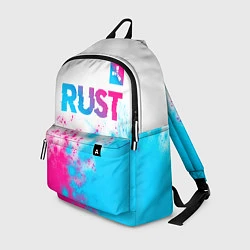 Рюкзак Rust neon gradient style: символ сверху, цвет: 3D-принт