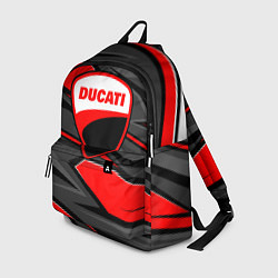 Рюкзак Ducati - red stripes, цвет: 3D-принт