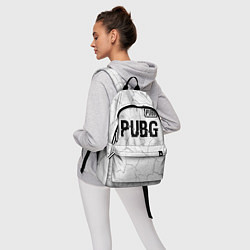 Рюкзак PUBG glitch на светлом фоне: символ сверху, цвет: 3D-принт — фото 2