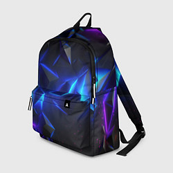 Рюкзак Blue dark neon, цвет: 3D-принт