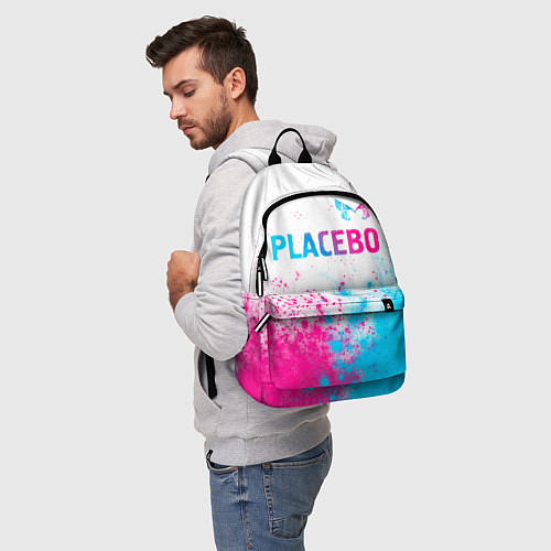 Рюкзак Placebo neon gradient style: символ сверху / 3D-принт – фото 5