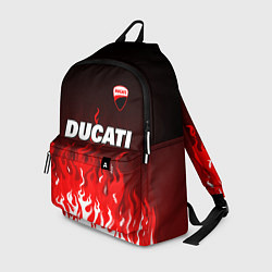 Рюкзак Ducati- красное пламя, цвет: 3D-принт