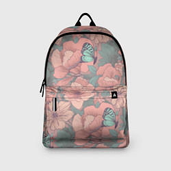 Рюкзак Паттерн с бабочками и цветами, цвет: 3D-принт — фото 2