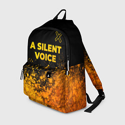 Рюкзак A Silent Voice - gold gradient: символ сверху, цвет: 3D-принт