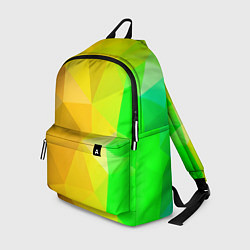 Рюкзак Жёлто-зелёная геометрия, цвет: 3D-принт