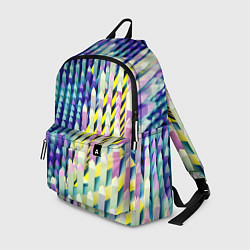 Рюкзак Прямотреугольный блочный паттерн, цвет: 3D-принт