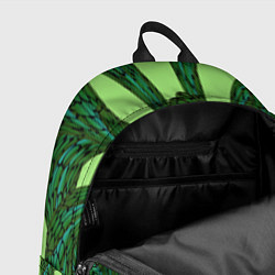 Рюкзак Зеленый растительный мотив, цвет: 3D-принт — фото 2