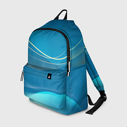 Рюкзак Абстрактный голубой фон, цвет: 3D-принт