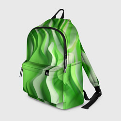 Рюкзак Зеленые объемные полосы, цвет: 3D-принт