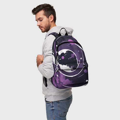 Рюкзак Фиолетовый космос - нейросеть / 3D-принт – фото 5