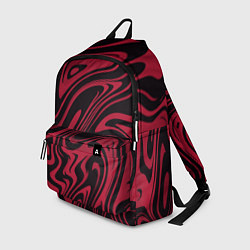 Рюкзак Абстракция тёмно-красный, цвет: 3D-принт