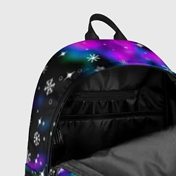 Рюкзак Неоновый дракон в снежинках, цвет: 3D-принт — фото 2