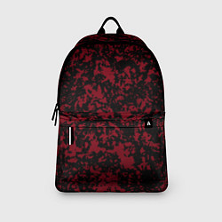 Рюкзак Красно-чёрная пятнистая текстура, цвет: 3D-принт — фото 2