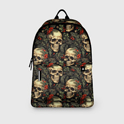 Рюкзак Череп рябина шишки и хвойные ветки, цвет: 3D-принт — фото 2