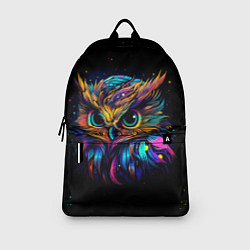 Рюкзак Разноцветная цифровая сова - нейросеть, цвет: 3D-принт — фото 2
