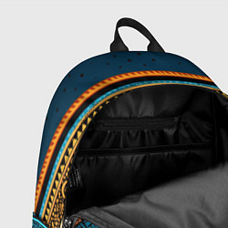 Рюкзак Этнический рисунок в горизонтальную полоску, цвет: 3D-принт — фото 2