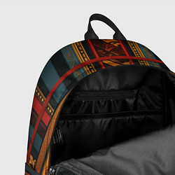 Рюкзак Этнический рисунок в полоску, цвет: 3D-принт — фото 2