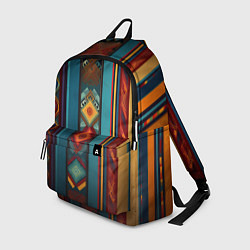 Рюкзак Этнический орнамент в вертикальную полоску, цвет: 3D-принт