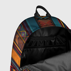 Рюкзак Этнический орнамент в вертикальную полоску, цвет: 3D-принт — фото 2